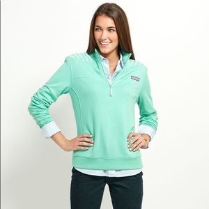 Vineyard Vines Mint Quarter Zip Pullover
